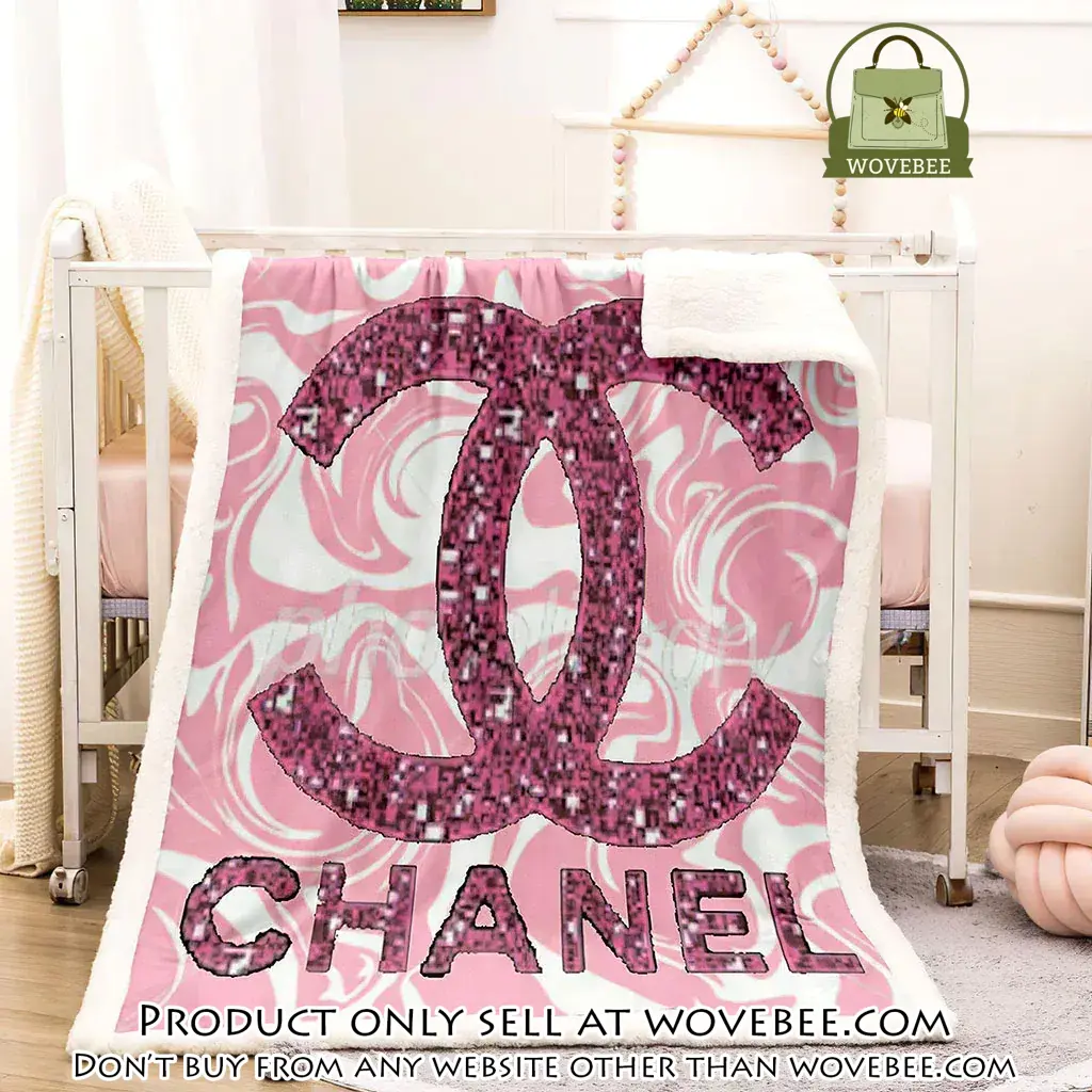 Chanel pinky luxury brand premium blanket fleece home decor wvb4851070